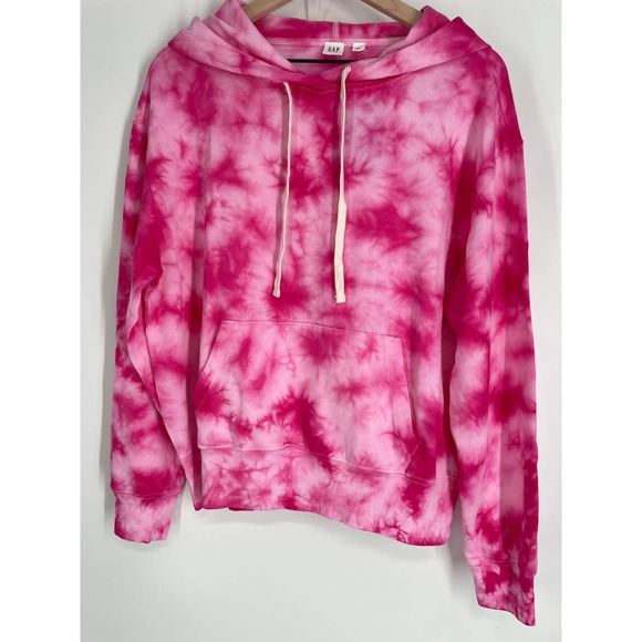 gap pink tie dye sweatshirt